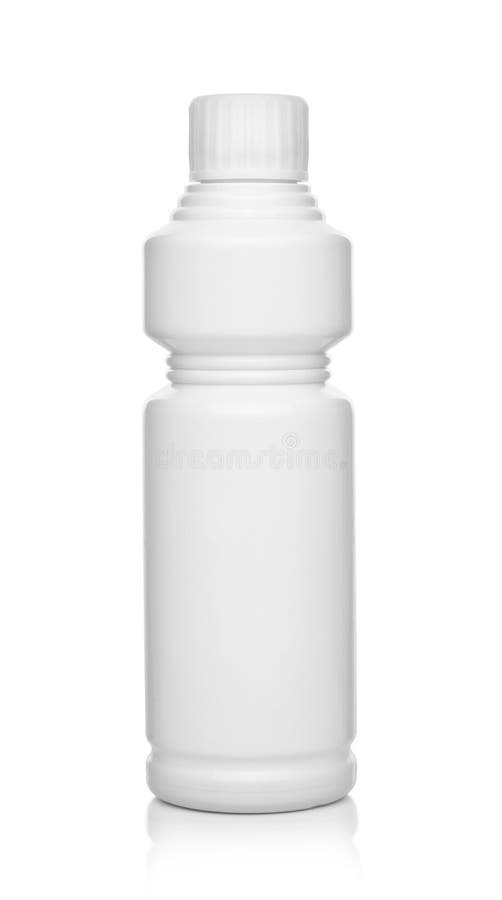 Witte plastic fles stock afbeeldingen Witte plastic fles stock afbeeldingen