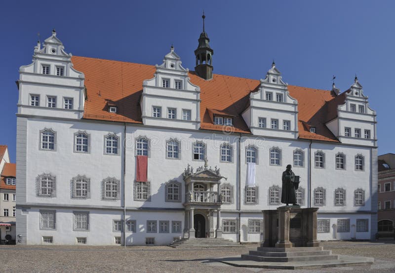 Wittenberg Rathaus stockbild. Bild von mittelalterlich 23193267