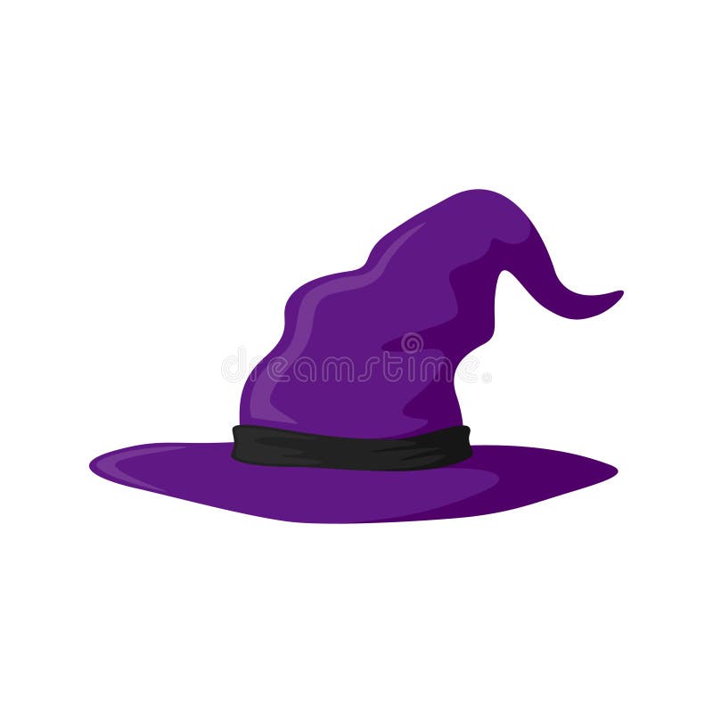 Wizard Hat Isolated on White Background Stock Vector - Illustration of