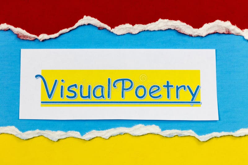 Wizualna grafika poezji kompozycja abstrakcyjna wizualizacja grafiki ilustracja wektor