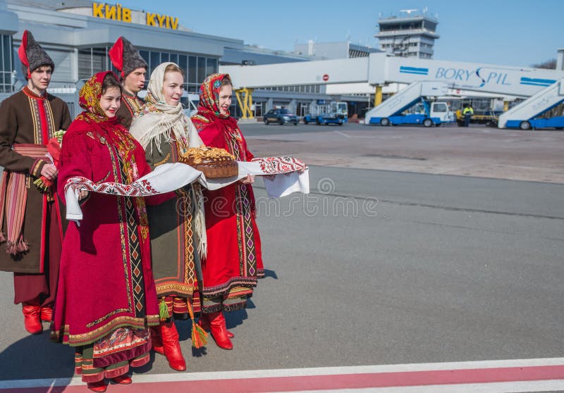 Wizyta bronisława komorowskiego na ukrainie kijowskiej zdjęcia stock