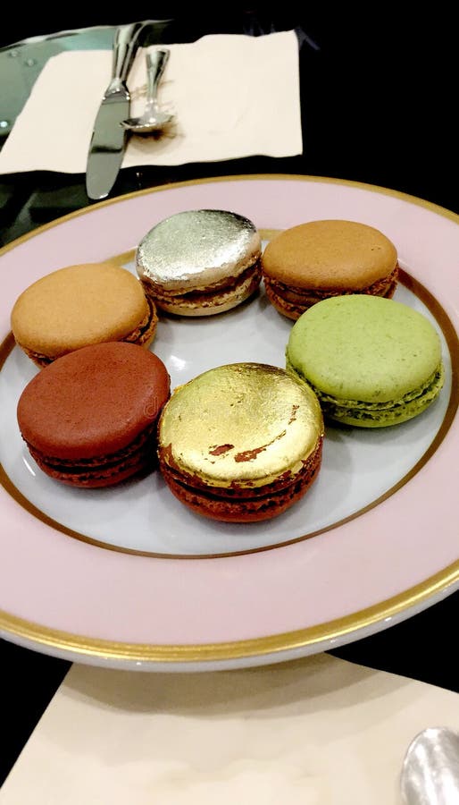 Wiązka wyśmienicie macarons zdjęcia stock