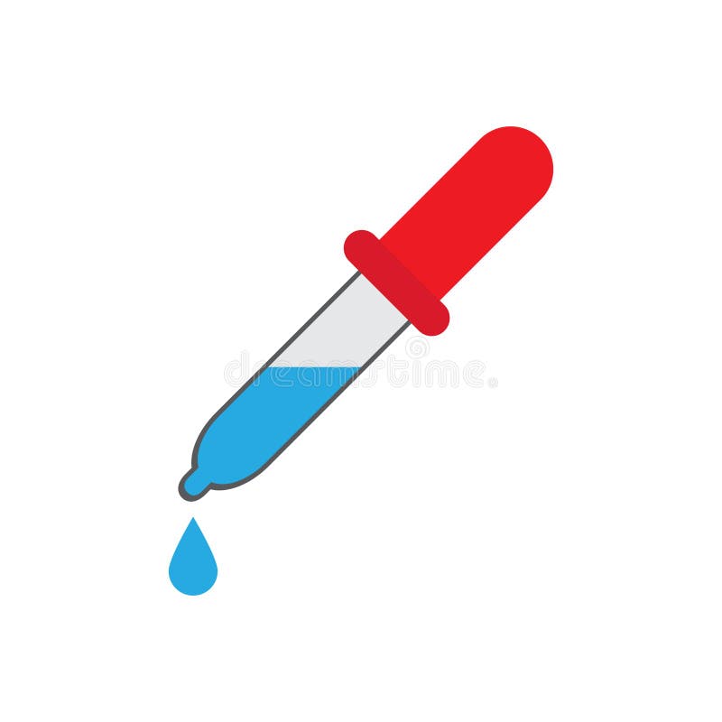 Wkraplacza wektorowy płaski piktogram, wkraplacz ikona Odizolowywająca wektorowa ilustracja ilustracja wektor Wkraplacza wektorowy płaski piktogram, wkraplacz ikona Odizolowywająca wektorowa ilustracja ilustracja wektor