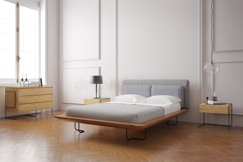 wnętrze nowoczesne sypialni