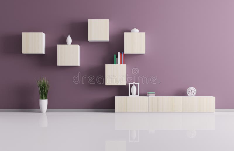 Żywy pokój z półkami 3d odpłaca się ilustracja wektor Żywy pokój z półkami 3d odpłaca się ilustracja wektor