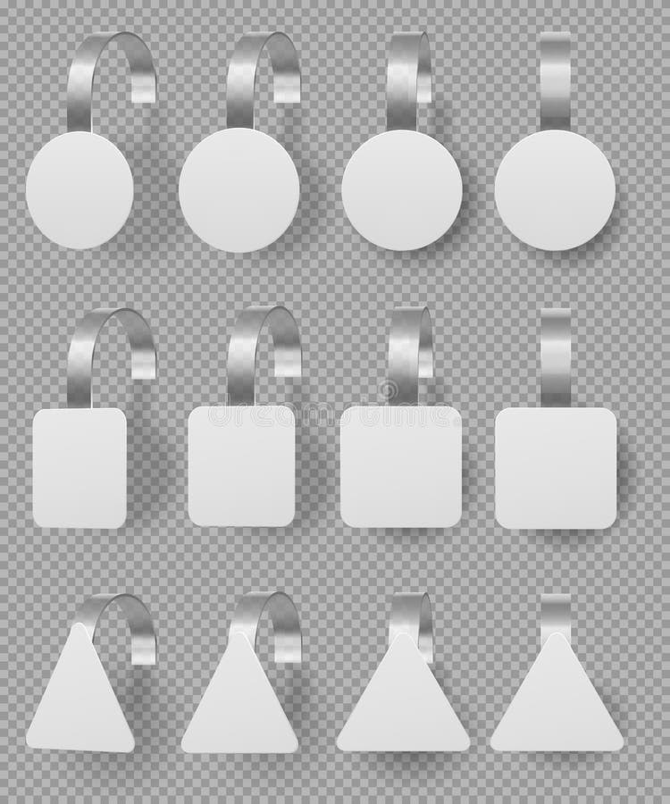 Download Blank Wobbler Tag On A Market Shelf Mockup Stock Illustration - Illustration of commerce ...