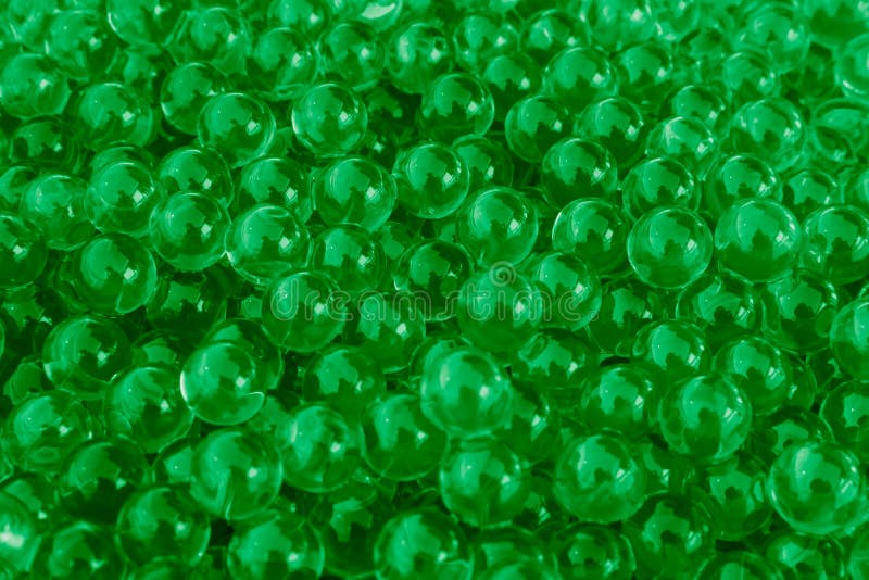 Wodne zielone gel piłki z bokeh Polimeru gel Sylikatowy gel Piłki zielony hydrożel Krystaliczna ciekła piłka z odbiciem Zieleń