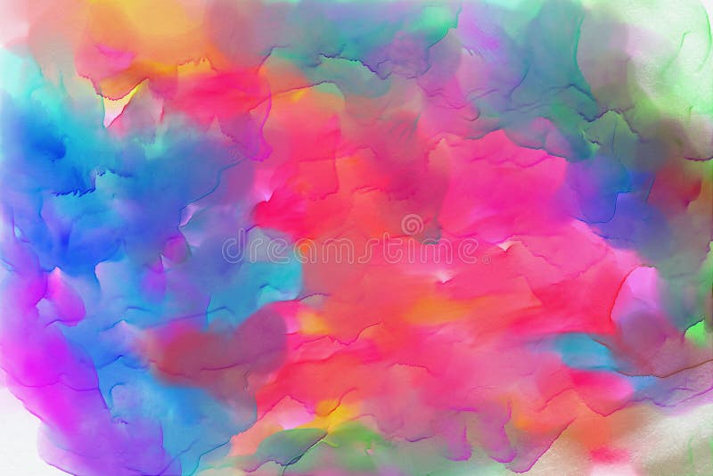 Wodnego koloru tło, Kolorowy textured tło - wizerunek zdjęcia stock