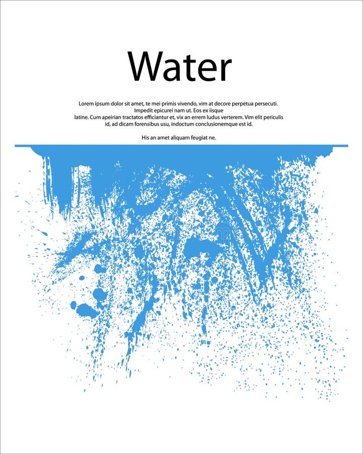 Wodny pluśnięcie ilustracji Wodny pluśnięcie ilustracji