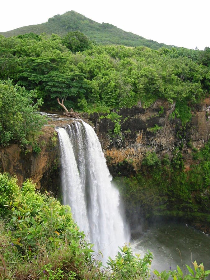 Wailua Falls, Kauai, Hawaii. Wailua Falls, Kauai, Hawaii.