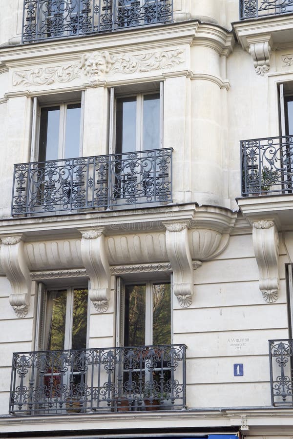 Balcony vue of Paris. Amazing architecture. Old historical buildings. Peaceful colors. House no. 1. This picture is a series of 2. Balcony vue of Paris. Amazing architecture. Old historical buildings. Peaceful colors. House no. 1. This picture is a series of 2.