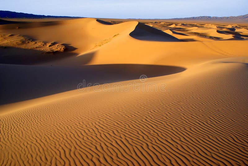 Desert landscape in Gobi desert, Mongolia. Desert landscape in Gobi desert, Mongolia