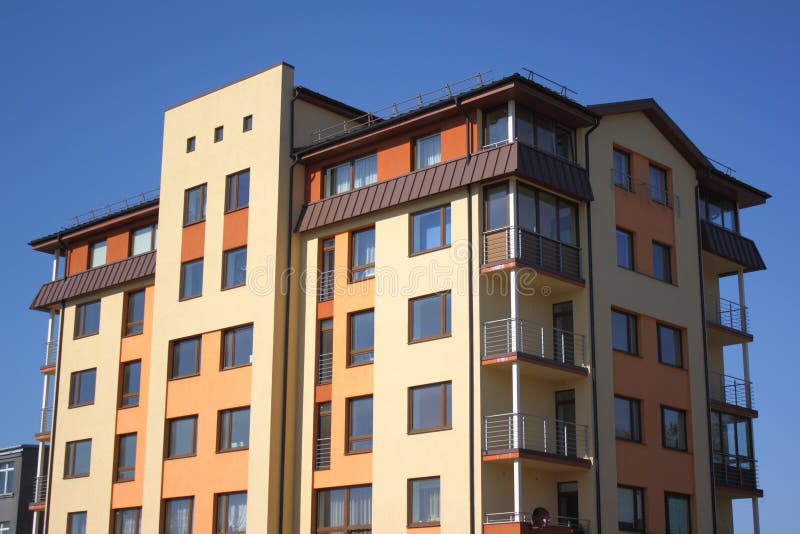 Wohnblock stockbild. Bild von stadt, fassade, phasen, armut 488097