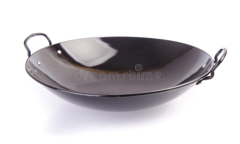 Wok, Ασία που μαγειρεύει wok στο υπόβαθρο. στοκ φωτογραφία με δικαίωμα ελεύθερης χρήσης