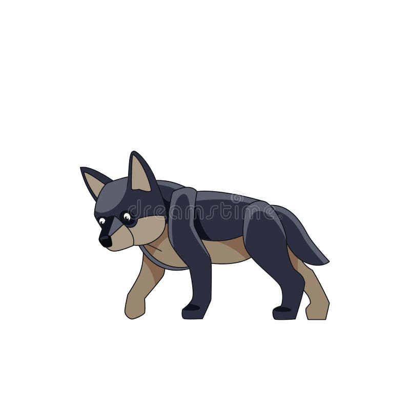 Wolf Cub is Looking for Prey. Cartoon Character of a Dangerous Mammal Animal. a Wild Forest Creature with Dark Fur Stock Vector - Illustration of cute, offspring: 223080643 Wolf Cub is Looking for Prey. Cartoon Character of a Dangerous Mammal Animal. a Wild Forest Creature with Dark Fur Stock Vector - Illustration of cute, offspring: 223080643