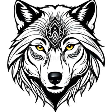 Wolf Face Transparent Background Stock Illustrations – 95 Wolf Face ...