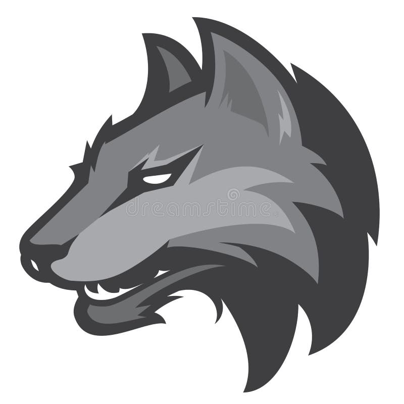 Wolf Head Logotype. Team Mascot. Stock Vector - Illustration of sport ...
