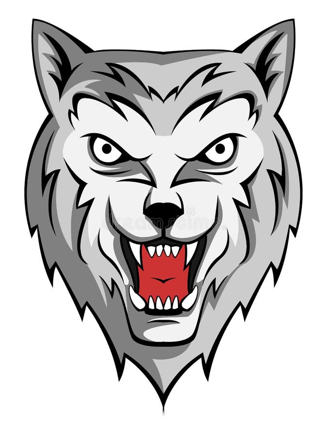 Wolf tattoo stock vector. Illustration of graphic, white - 47879629