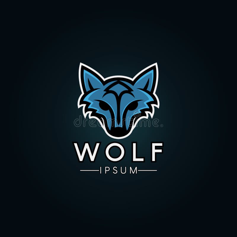 Wolf Logo Template Modernes Wolflogo für ein Sportteam vektor abbildung Wolf Logo Template Modernes Wolflogo für ein Sportteam vektor abbildung