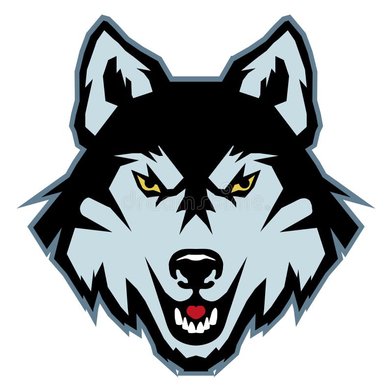 Wolf logo stock vector. Illustration of style, happy - 101223130