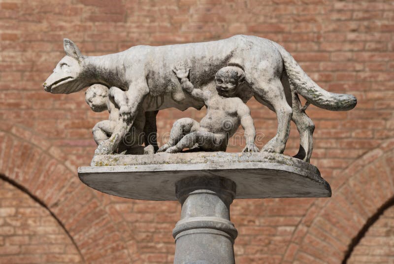 She Wolf Statue, Siena Cathedral, Italy Stock Photo Image of