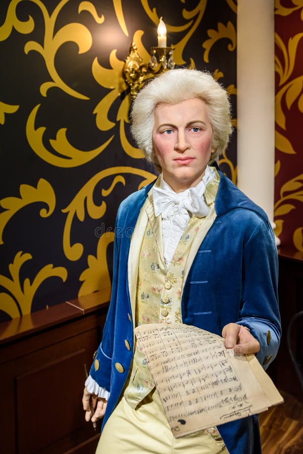 Wolfgang Amadeus Mozart figurka Przy Madame Tussauds Nawoskujący Muzeum obraz royalty free Wolfgang Amadeus Mozart figurka Przy Madame Tussauds Nawoskujący Muzeum obraz royalty free