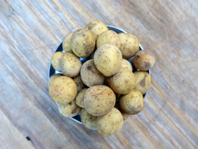 Wollongong ,Fruit Thailand. Stock Image Image of basket, longkong