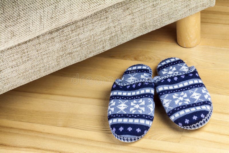 Wolpantoffels stock afbeeldingen Wolpantoffels stock afbeeldingen