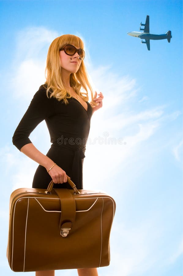 Woman in airport