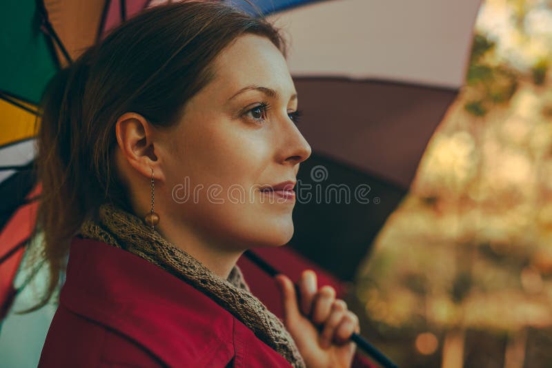 Woman autumn portrait