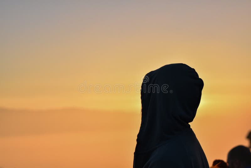 Woman Back Side with Morning Sea Mist for Background. Stock Photo - Image  of travel, side: 158387252
