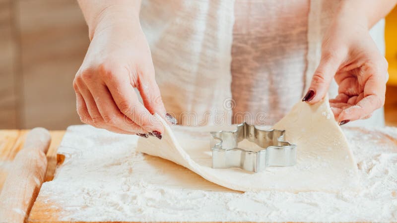 Woman baking cookie cutter pastry dough utensils royalty free stock photos Woman baking cookie cutter pastry dough utensils royalty free stock photos