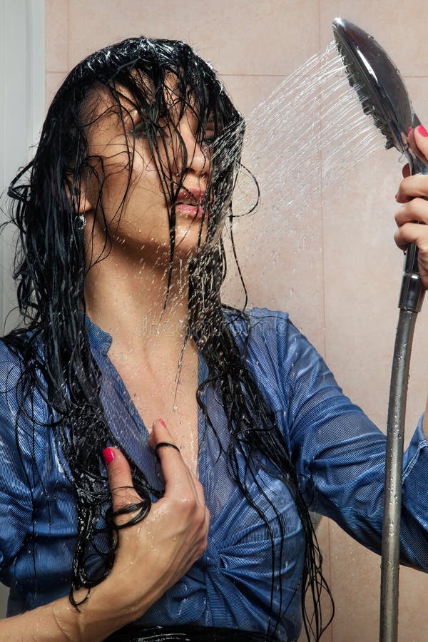 Woman bathing