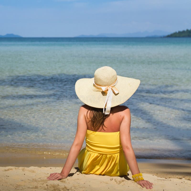 Woman on the beach stock photo. Image of girl, person - 29474746