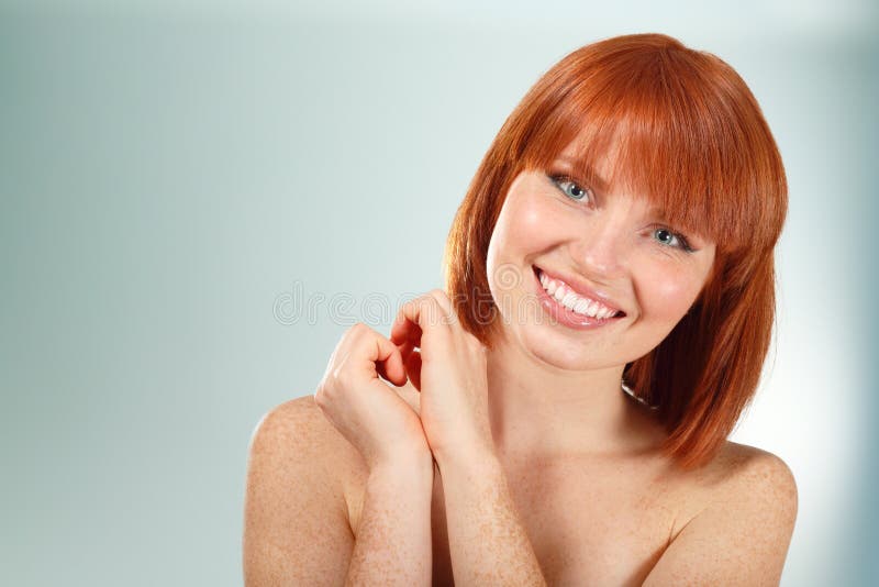 Woman beautiful young smiling stock image