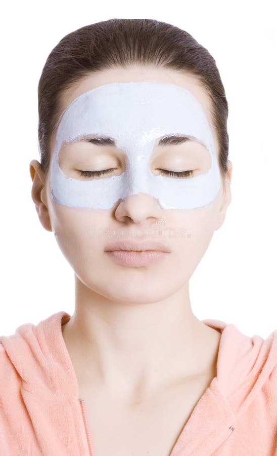 Woman with beauty mask, stock image. Image of fresh, opened 10763107