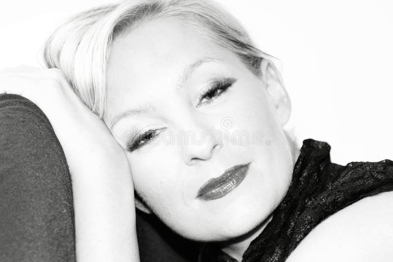 Woman with bedroom eyes stock image. Image of pretty - 10948263