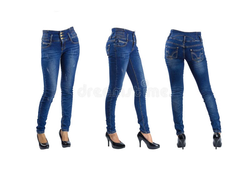 Woman blue jeans stock photo. Image of denim, pants 104218524