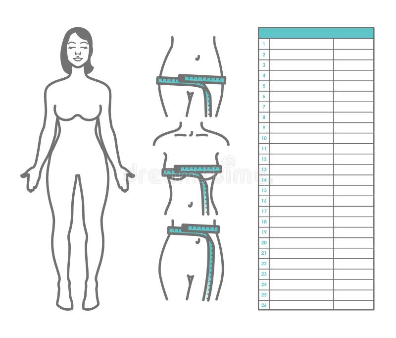 Fitness Measurements Template from thumbs.dreamstime.com