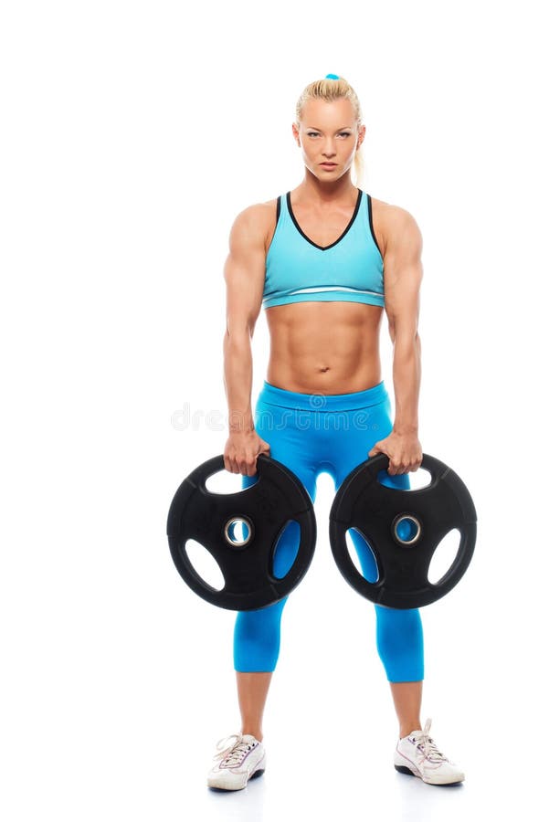 Yoga woman bodybuilder stock photo. Image of face, muscle 6794754