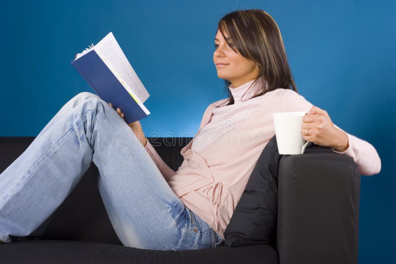 Woman with book stock images Woman with book stock images