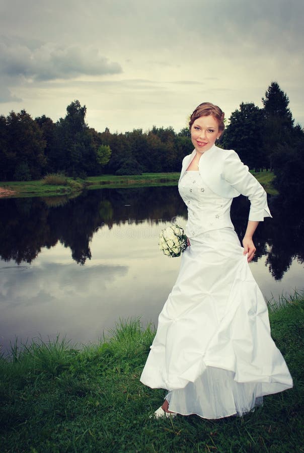 Download Woman bride stock photo. Image of flowers, adult, tree - 28848572