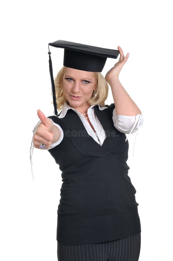 Woman with briefcase and cap