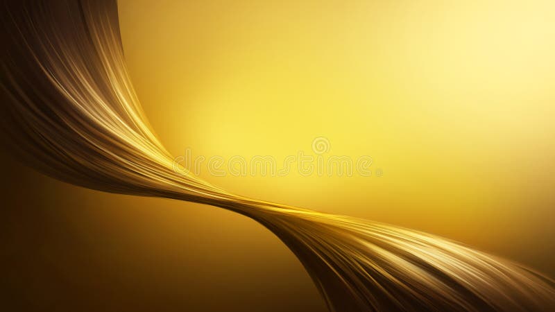 hair spiral on shine golden background