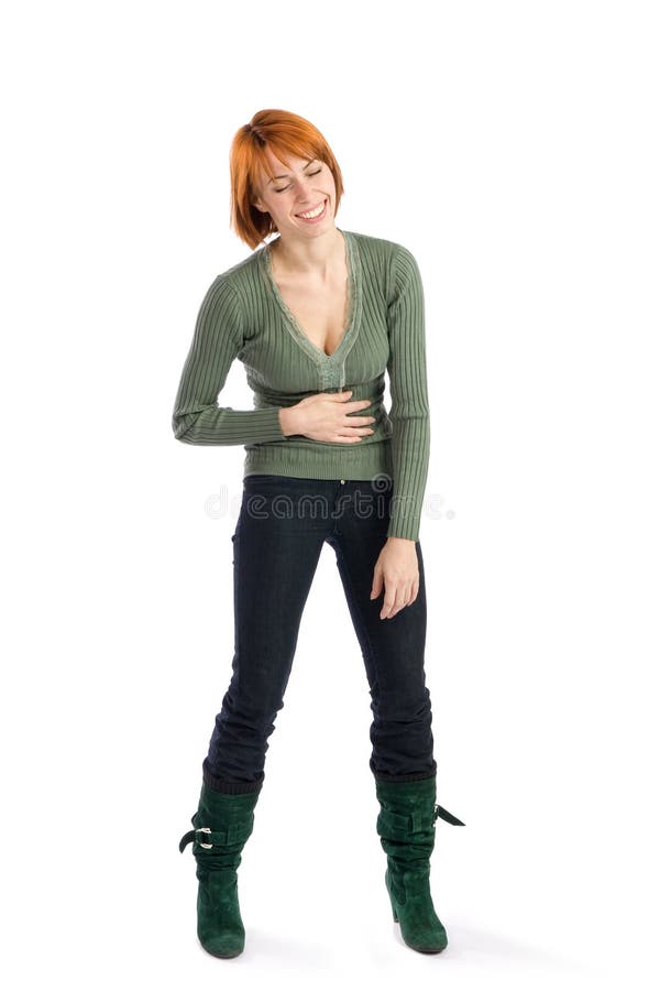 Woman Burst Out Laughing Stock Photography - Image: 9282842