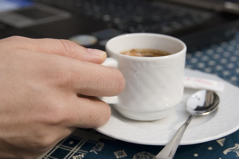 Woman in cafe