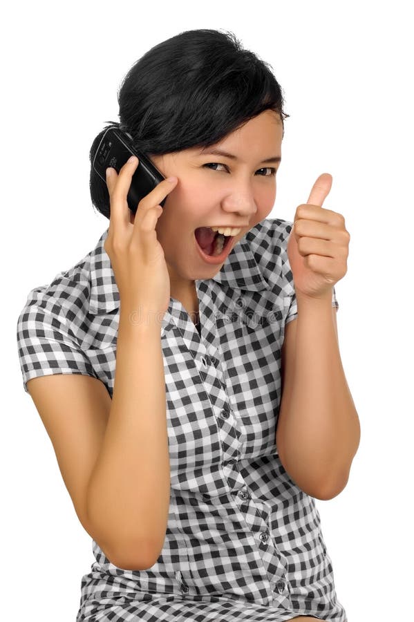 Woman Call By Phone