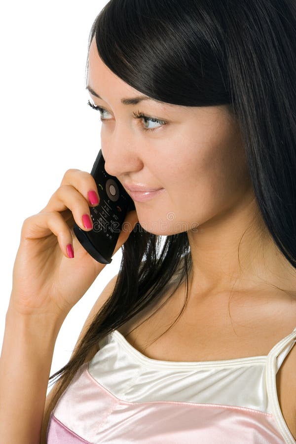 Woman calling by cell phone