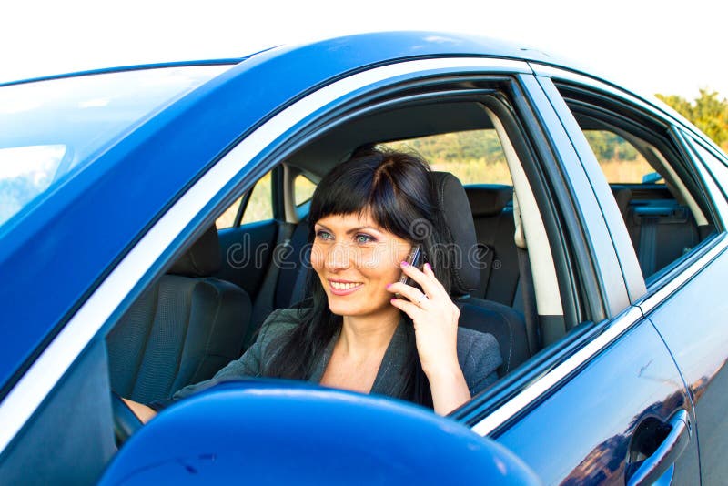 Woman in the car