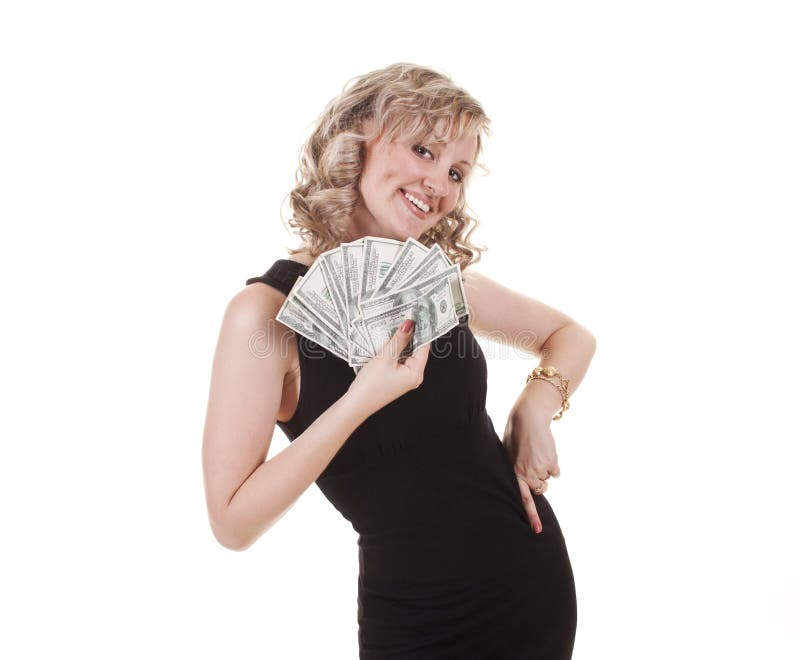 Woman with cash